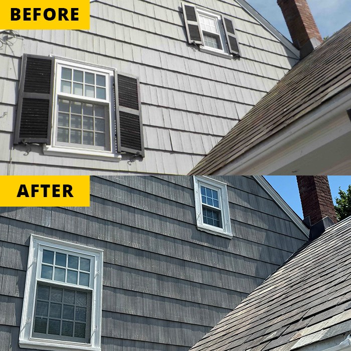 siding installation before and after in Massachusetts