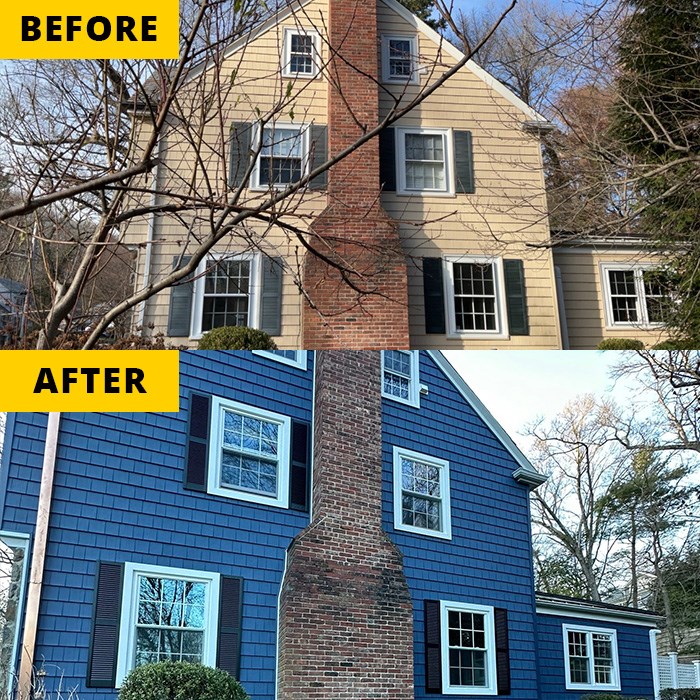 massachusetts siding before and after pictures