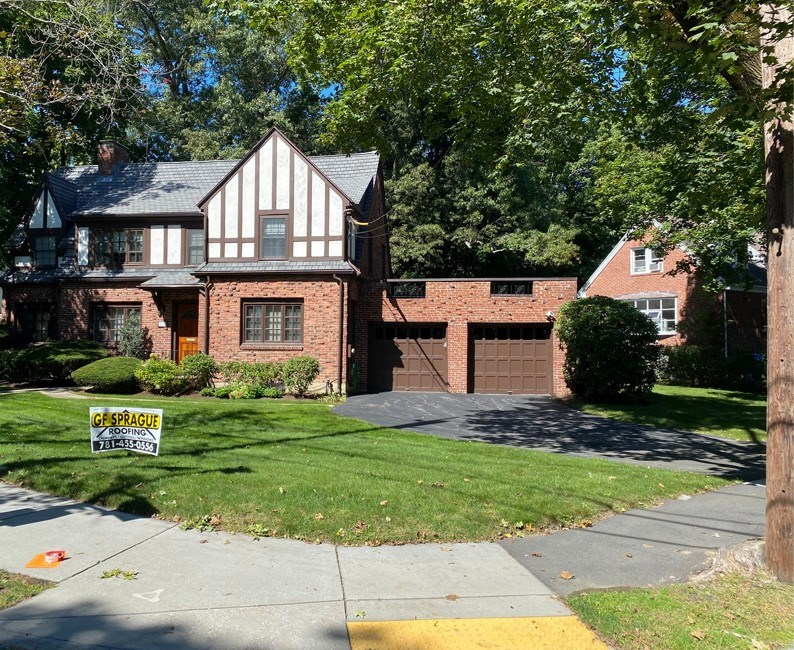 exterior remodeling completed on a home in Massachusetts