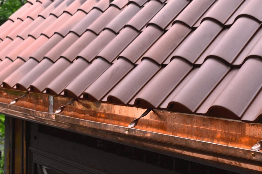gutters installed on a home in Massachusetts