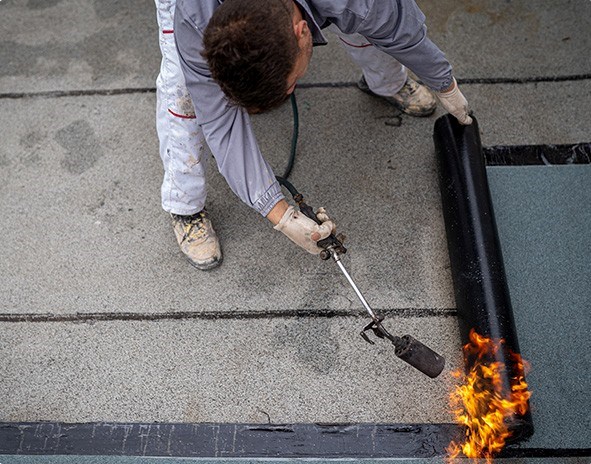 modified bitumen roofing installation in Westwood