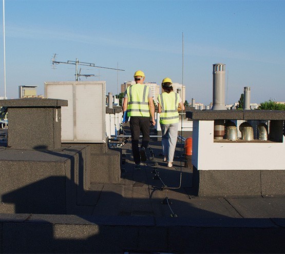 commercial roof inspection in Westwood