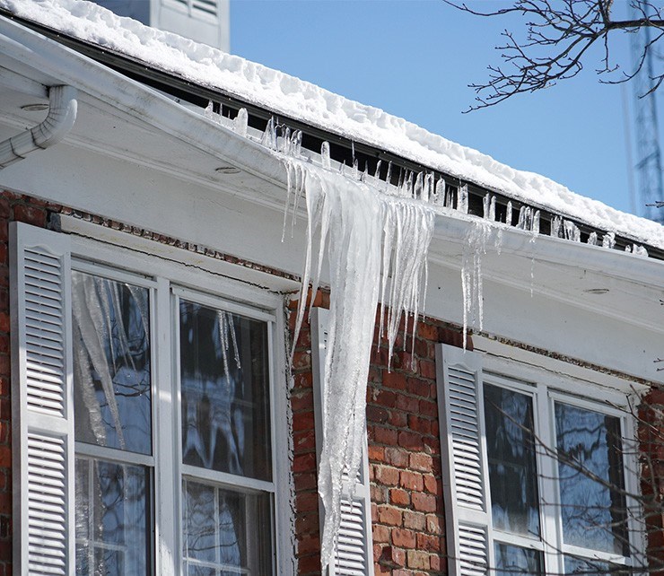emergency roof repair for ice dam damage in Westwood