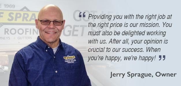 Quote from Jerry Sprague