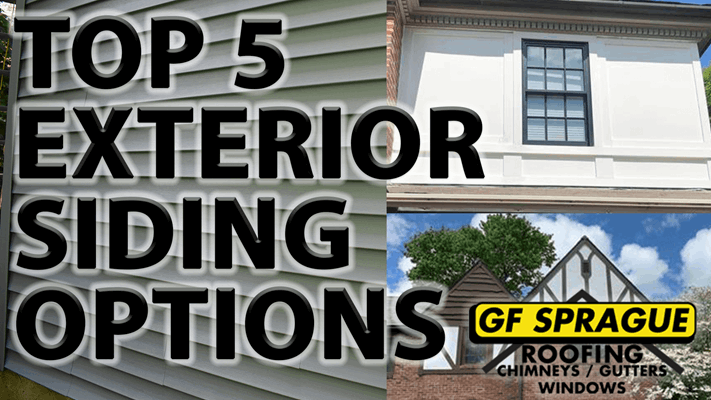 Top 5 Exterior Siding Options|stucco siding|siding installation|vinyl siding install|Energy-Efficient Home|Save Money|Rain and Wind|Solar Panels on Roof|Tree Fallen on House|Red Brick House with Greenery