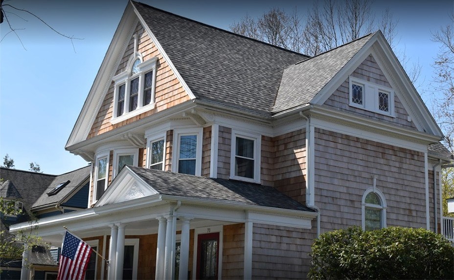 asphalt roof repair completed in westwood