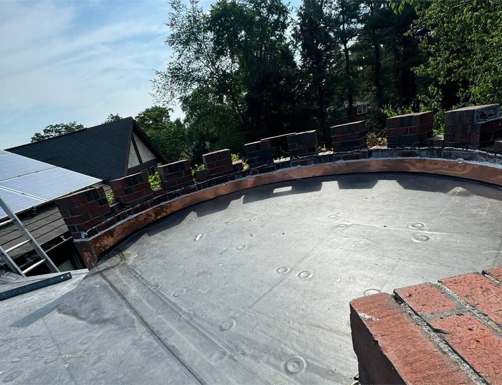 flat roof in westwood showing signs of needing repair