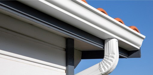 vinyl gutter installation in Westwood