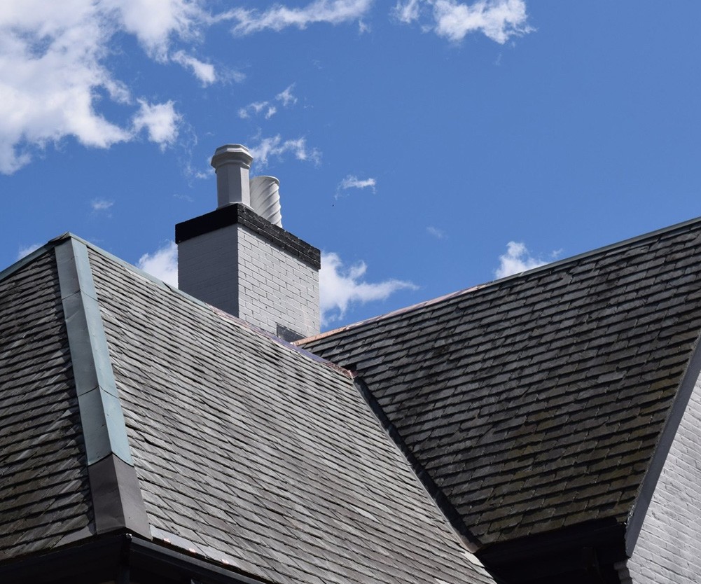 chimney showing signs of needing replacement in westwood massachusetts